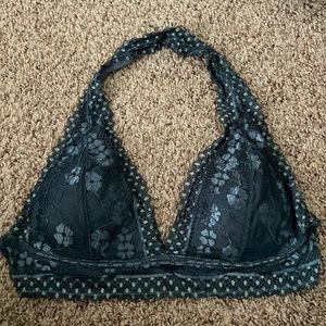 Aeropostale Live Love Dream Blue Lace Halter Bralette